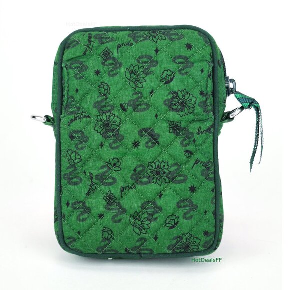 RARE! Vera Bradley Harry Potter RFID Small Convertible Crossbody Bag, Slytherin - Picture 7 of 14
